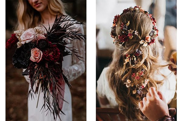 Herfst bruiloft trouwfotograaf