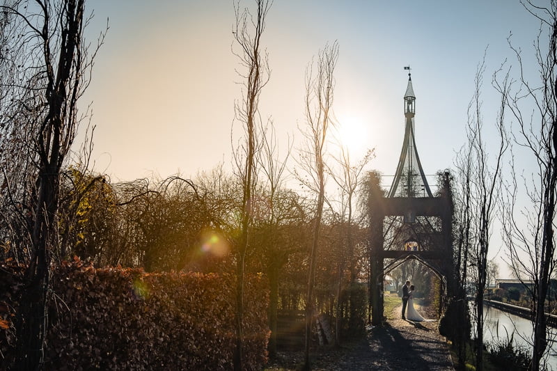 Herfst bruiloft trouwfotograaf