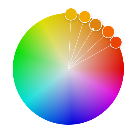 Colorwheel kleding afstemmen baby fotoshoot