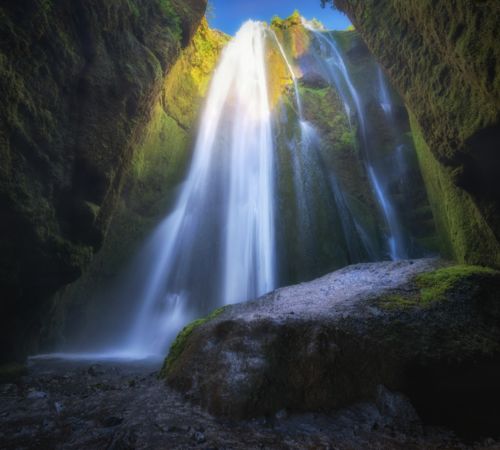 fotoshoot waterval ijsland